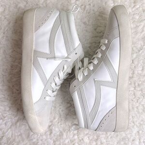 Gianni Bini White and Grey High Top Sneakers Size 8.5